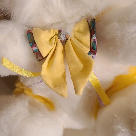 Easter Bunny Plush Rabbit Soft Stuffed Animal Cottage Core Lot Vintage - Picture 10 of 11